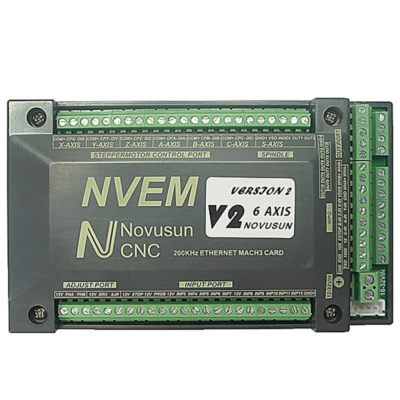 for NVUM 6 Axis Cnc Engraver Mach3 USB Card 300KHz CNC Drilling Machine Motion Control Breakout Board | Обустройство дома