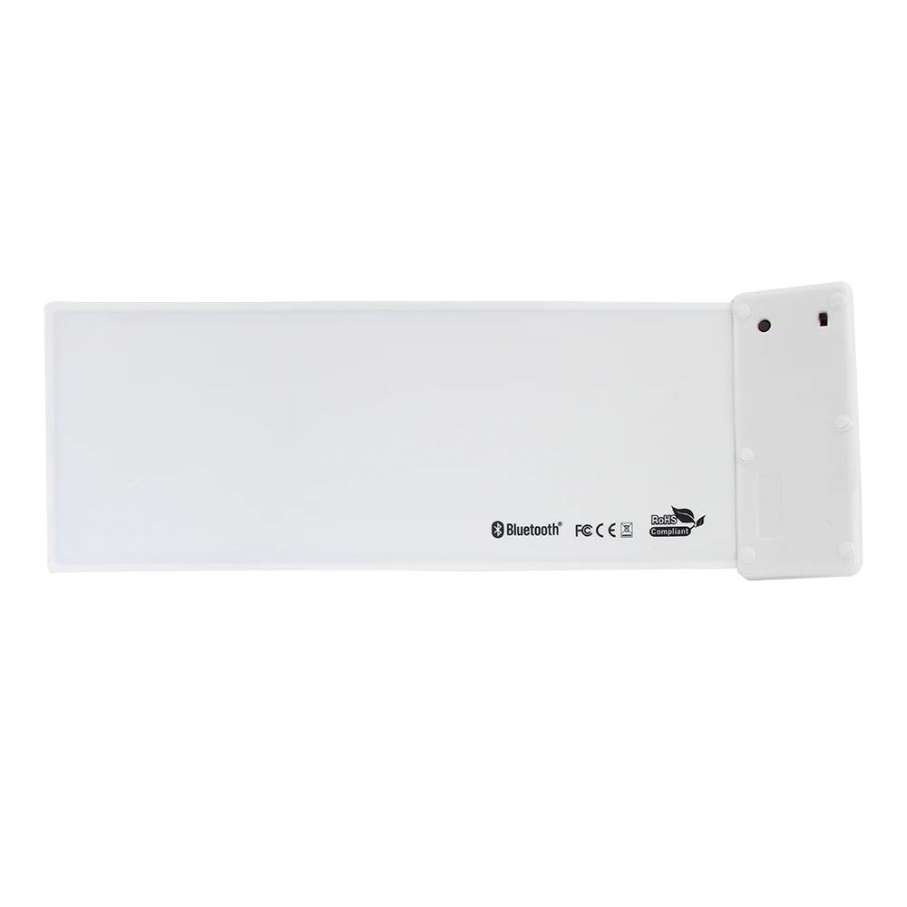 

Bluetooth Wireless Folding Keyboard Waterproof Soft Silica Gel Slim Mini Silent Keypad 87 Keys Portable Keyboard For Laptop PC