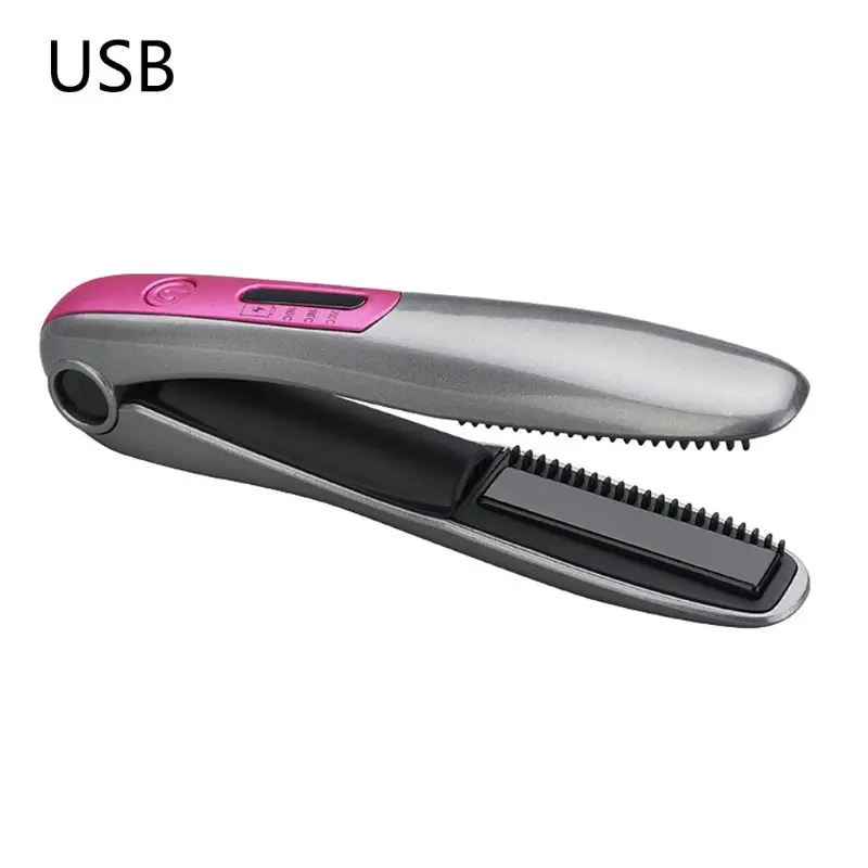

Новинка USB зарядка выпрямитель для волос мини двойного назначения электрическая шина прямой объем беспроводной портативный бигуди с зубца...