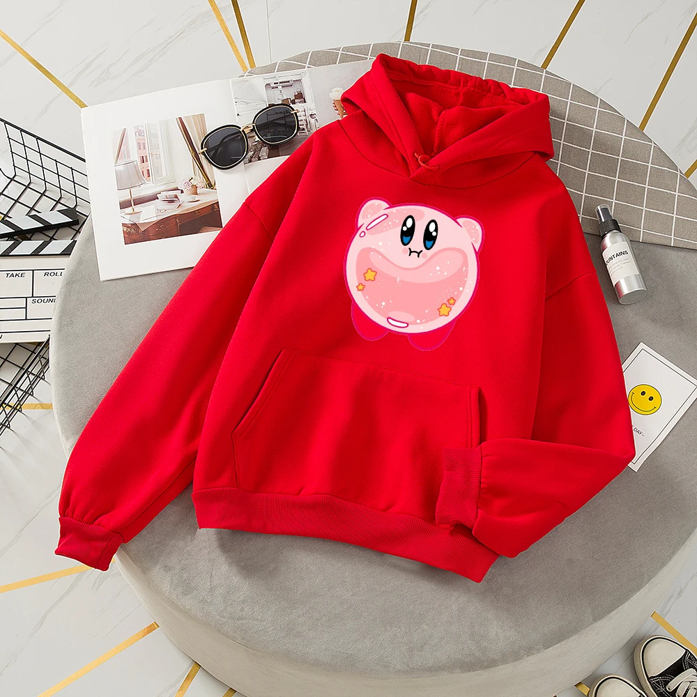 Oversized Print Kangaroo Pocket Sweatshirts Thick Fleece Hoodies Women Sweatshirt Vintage Winter Sweetshirt Cute Gothic Hoodies