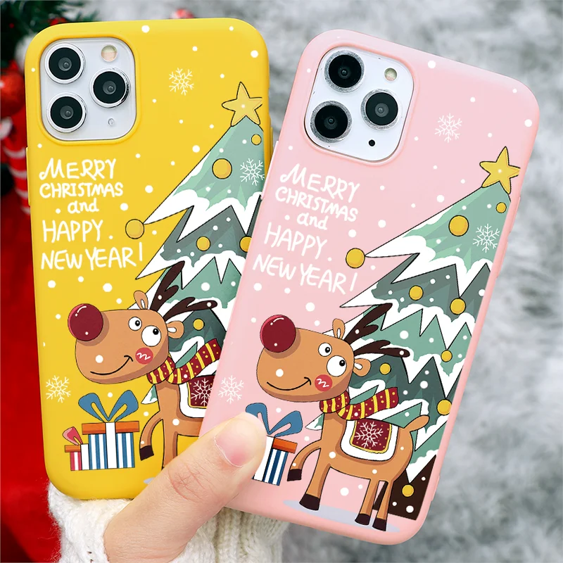 Рождественский подарок с новым годом 2021 для iPhone 11 Pro MAX 7 8 6 6S Plus 5 5S SE2 X XR XS 12 PRO чехол