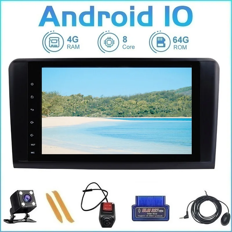 Автомобильный мультимедийный проигрыватель ZLTOOPAI с GPS-навигацией Android 10 0 для