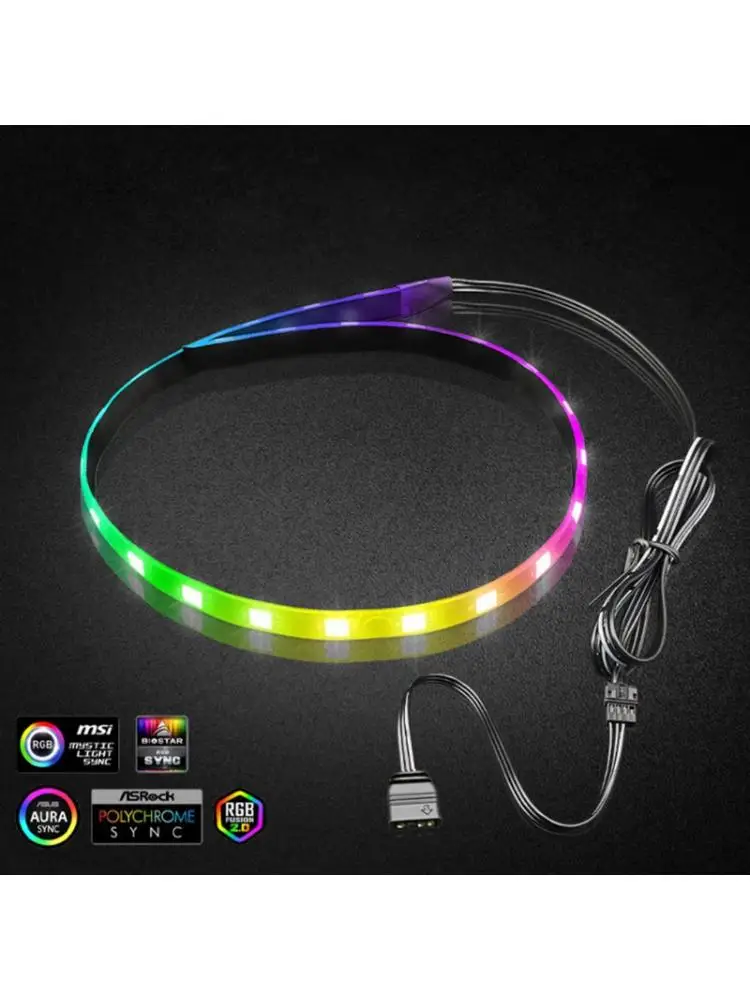 Светодиодная лента Coolmoon 1 3 фута для подсветки компьютера 40 см | Компьютеры и офис