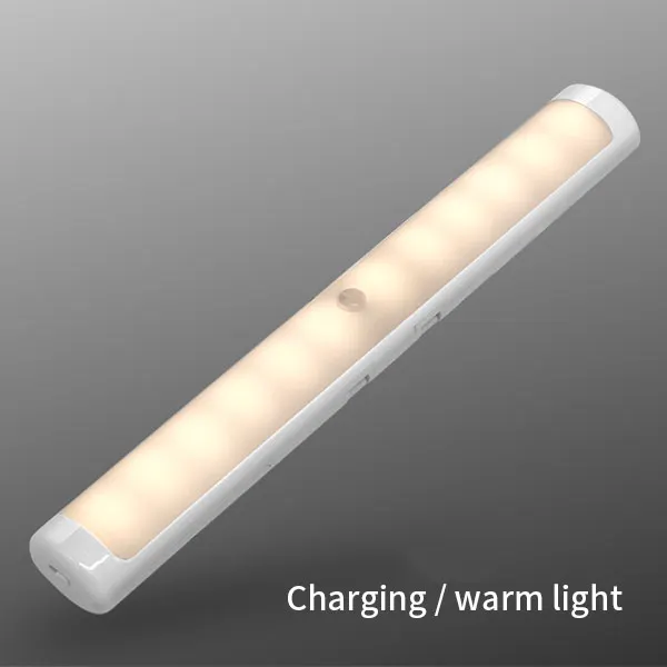 Warm Xiaomi PGG прямоугольная модная бар-образная Индукционная лампа шкаф лампа с крюком человеческого тела Индукционная лампа светодиодный - Цвет: Warm