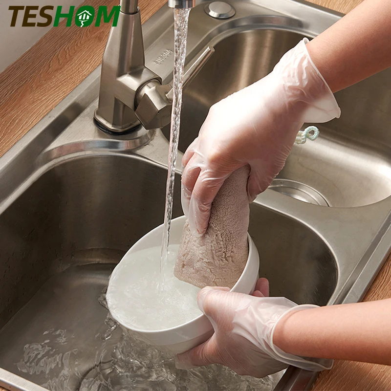 100 шт. одноразовые виниловые антистатические пластиковые перчатки для очистки