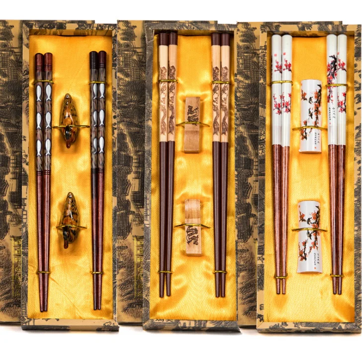 Китайские деревянные палочки ручной работы Пищевые Инструменты для еды