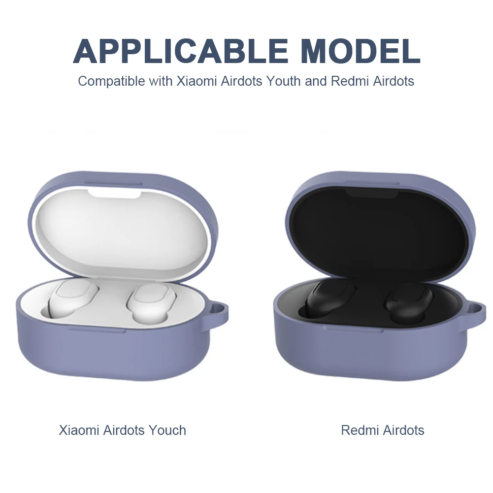 Силиконовый чехол для Redmi Mi AirDots беспроводные наушники мягкий из ТПУ Xiaomi Airdots