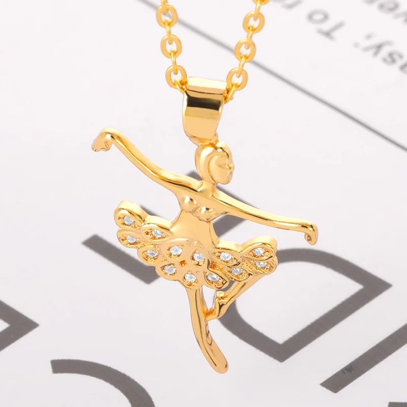 V привлечь Best Friend Bijoux Femme (украшения своими руками) CZ Танцы балетки колье Цепочки и