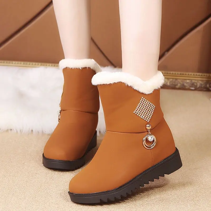 

2021 Winter New Snow Boots Outdoor Versatile Comfort Cotton Thickening Cotton Shoes In A Variety Of Colors