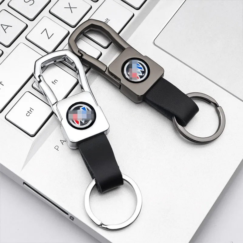 

Car keychain high quality metal leather creative logo keychain car accessories suitable for BUICK- Avenir Special Avista Riviera