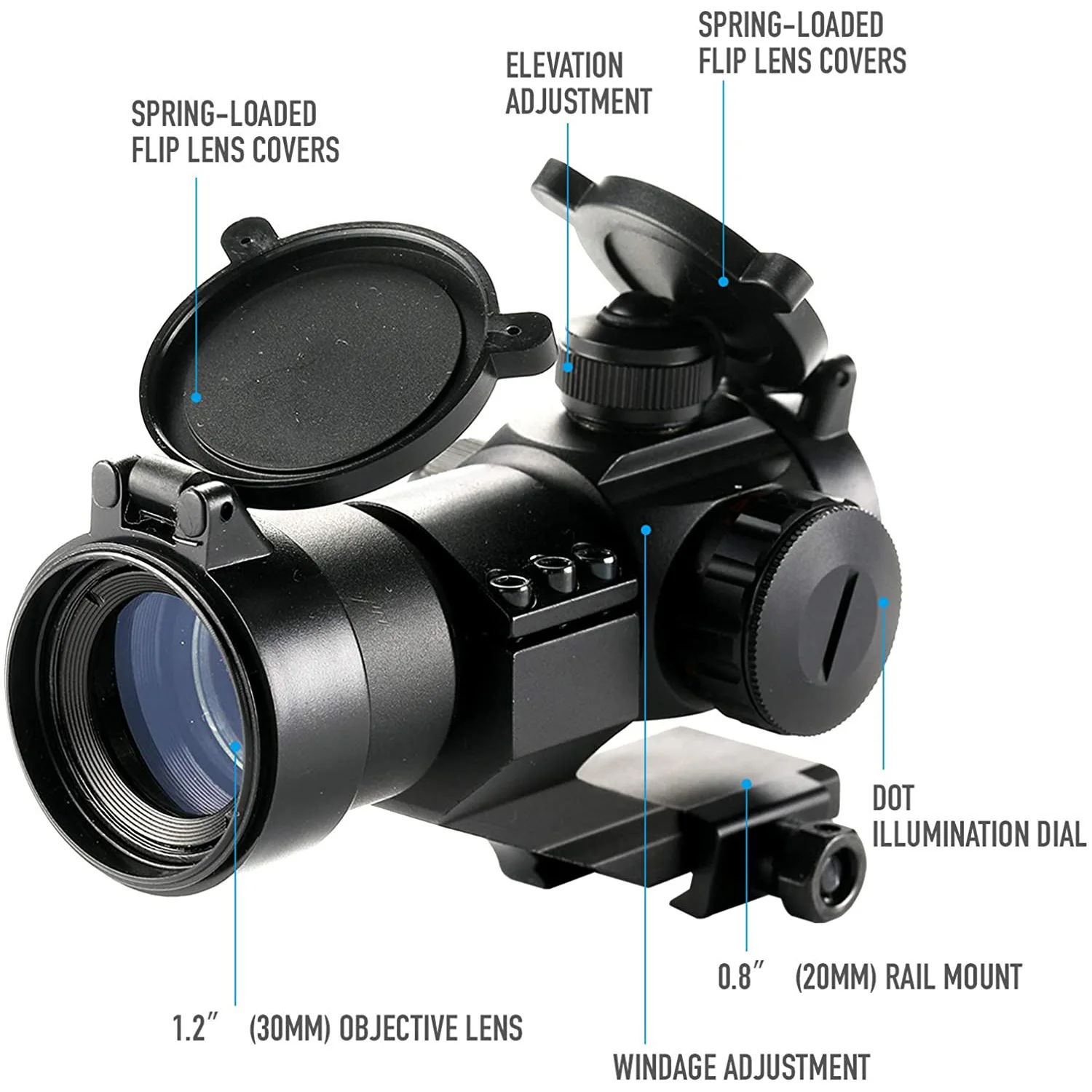 Голографический прицел M3 красный зеленый точечные винтовочные прицелы дюйма 20