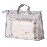handbag purse storage organizer transparent anti dust cover bag with handle