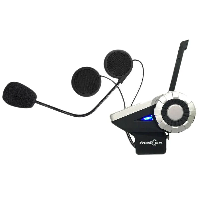Наушники для мотоциклетного шлема FreedConn T-Rex FM 2 Riders 1500M BT Interphone Moto Bluetooth Intercomunicador +