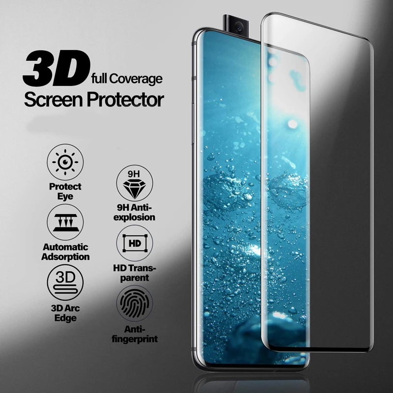 Полное покрытие переднее закаленное стекло для Oneplus 7 7 T Pro 7Tpro защита экрана телефона для One Plus 6 6T 5 5T 7 T Pro защитное стекло