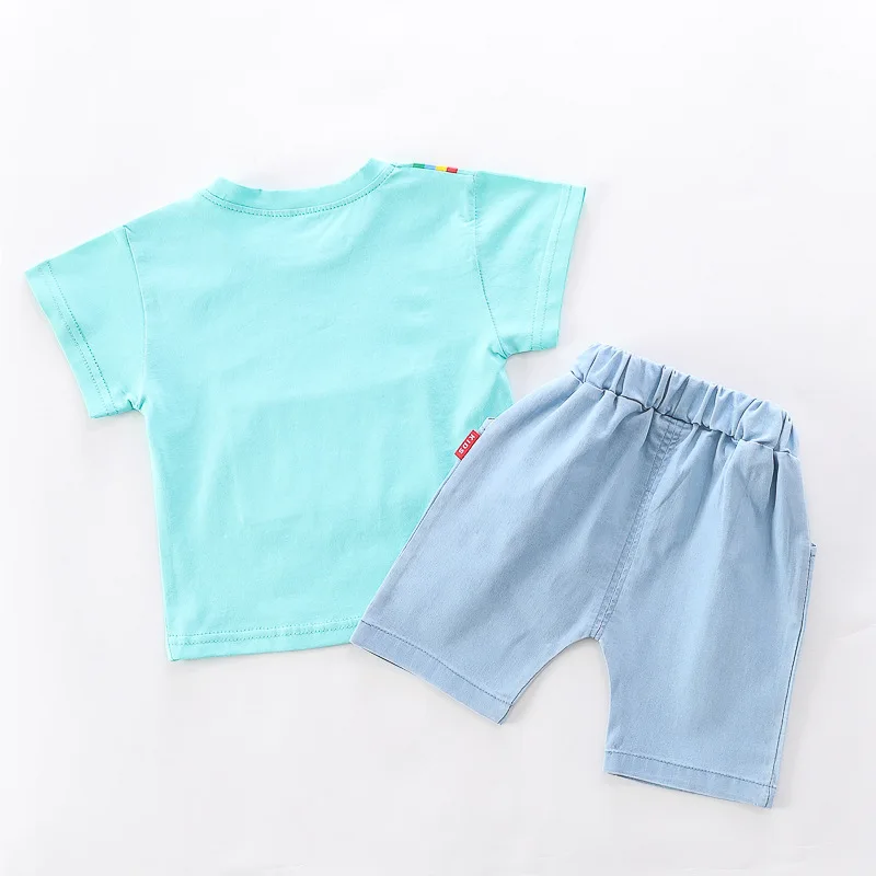 

Summer Boys Clothes Sets Baby Boy Fashion Print T-shirt + Shorts 2 Pieces Baby Cotton Clothing Set