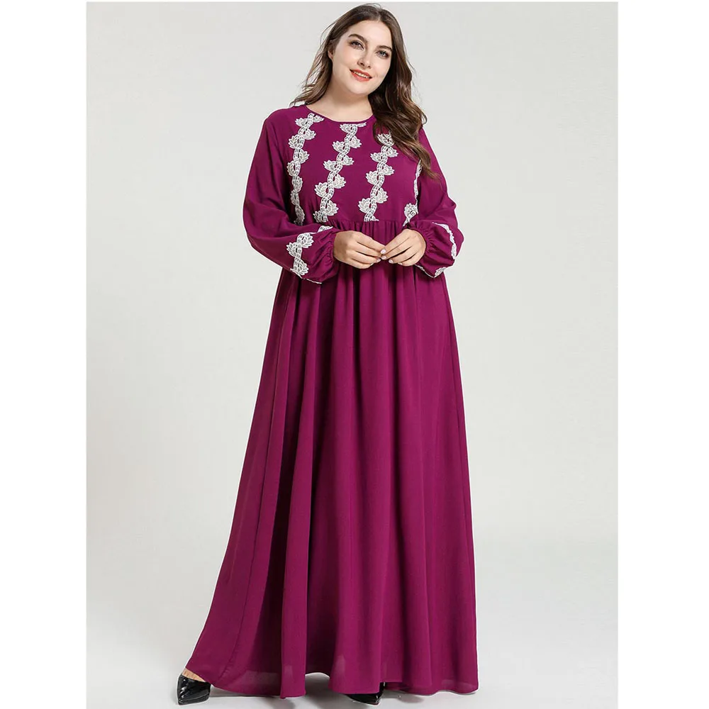 Мусульманское длинное платье в пол, длинное платье с вышивкой размера плюс арабские джилбаба турецкий костюм, накидка, Восточный халат рама...