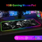 Светодиодный RGB подсветильник Настольный коврик для мыши карта снег лампа Лев световой узор Большой Коврик Для Мыши игровые аксессуары для игровой клавиатуры Настольный коврик