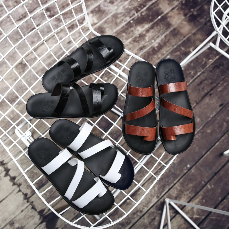 

Sandali Uomo Sandalen Gladiators Outdoor Sandals Men Leather Genuine Summer Slide Man Sandal Sandale En Cuire Homme