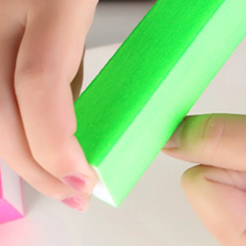 

10Pcs Candy Color Buffer Sanding Block Sponge Nail Files Polishing Manicure Tool