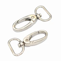 20mm inner silver swivel clasp swivel snap hooks lobster clasp claw push gate trigger clasps oval ring for key backpack 2pcs