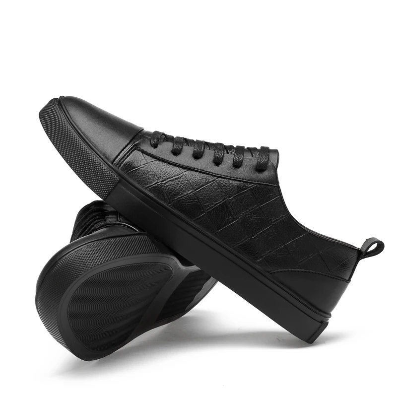 Мужская винтажная обувь из натуральной кожи модная дышащая на плоской подошве со