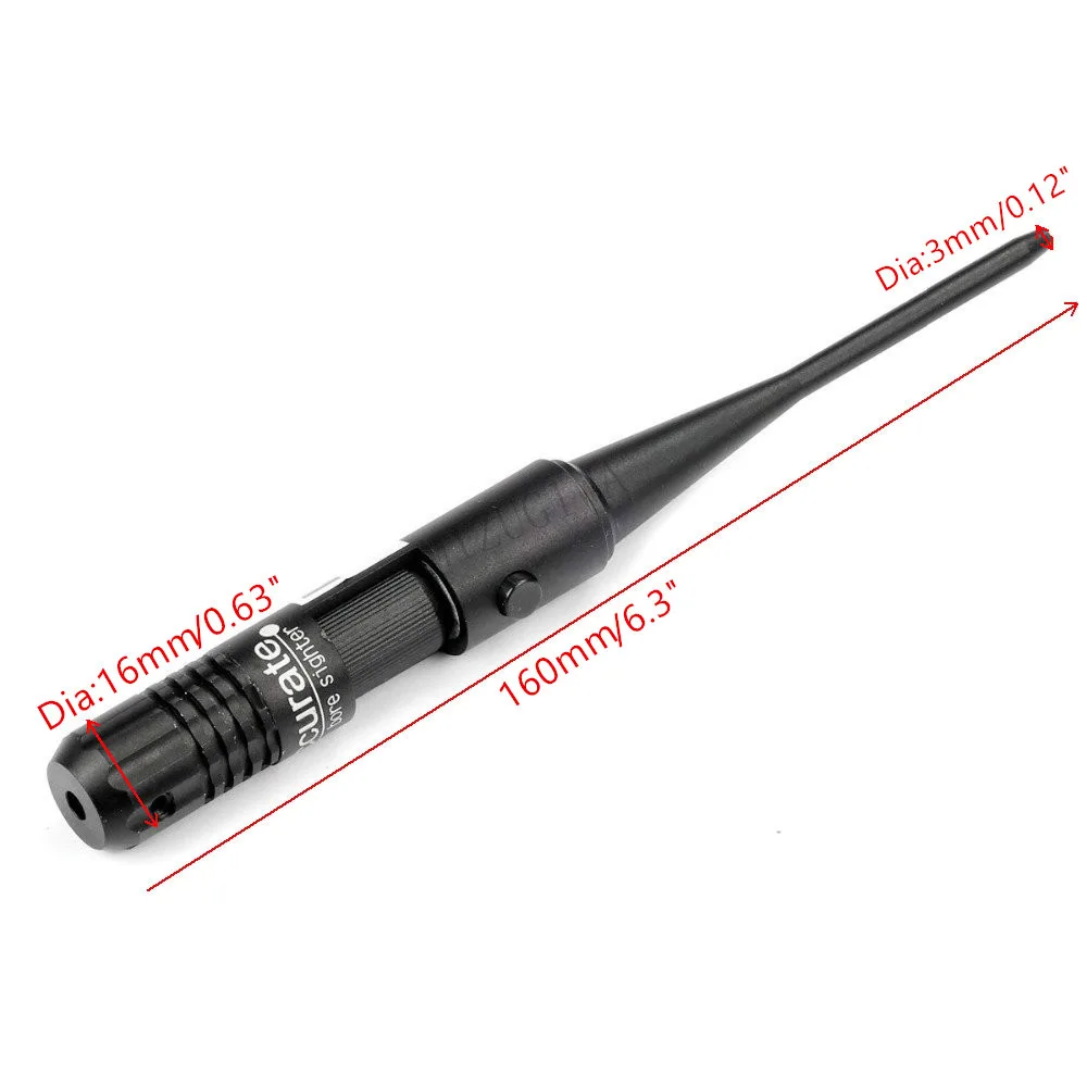 

Red Laser Sight Calibrator Zeroing Device Laser Target Locator Set Sight Bore Sight 10\"/25cm Rolling YZ-030 Black