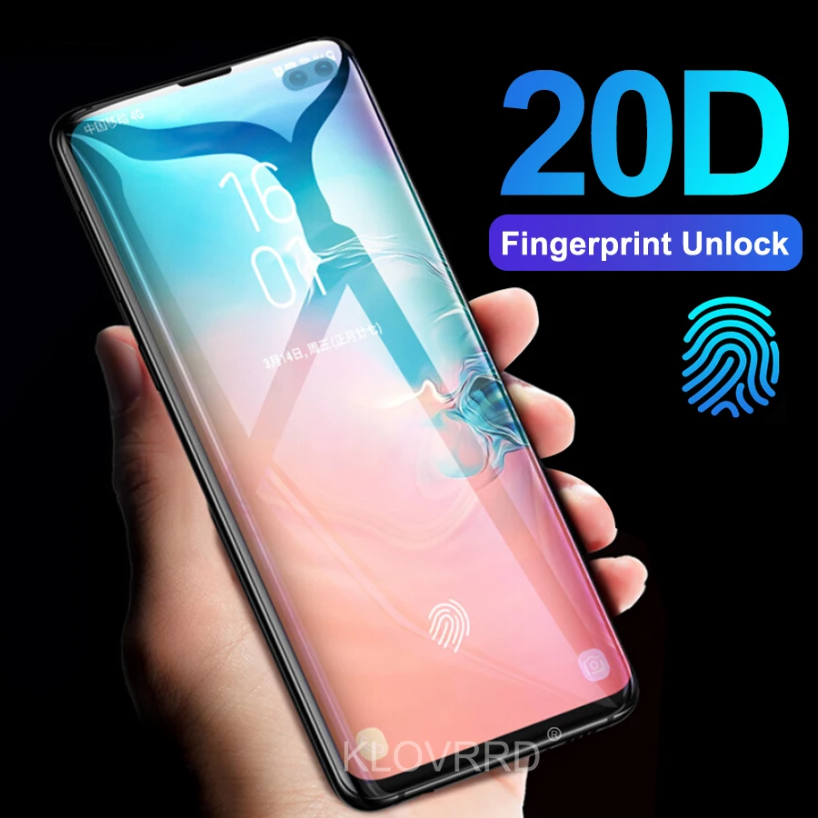3D 20D полное изогнутое покрытие из закаленного стекла для samsung Galaxy S10E S10 5G S9 S8 Plus S7 Edge Note 8 9 A8 Защитная пленка для экрана