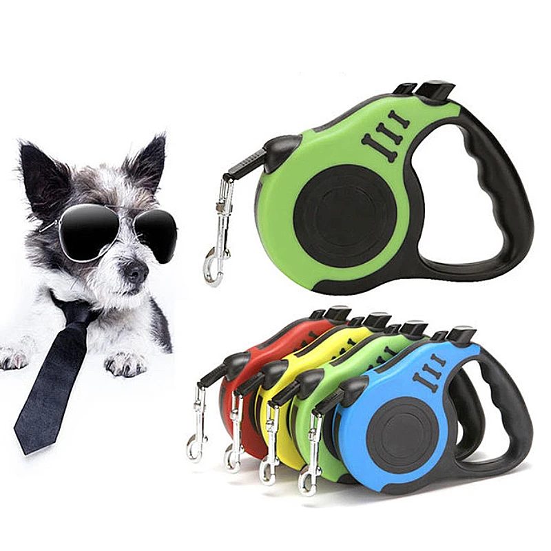 

3m/5m Retractable Dog Leash Extending Puppy Walking Leads Pet Dog Running Walking Leashes Dog Automatic Tractor Correa de perro