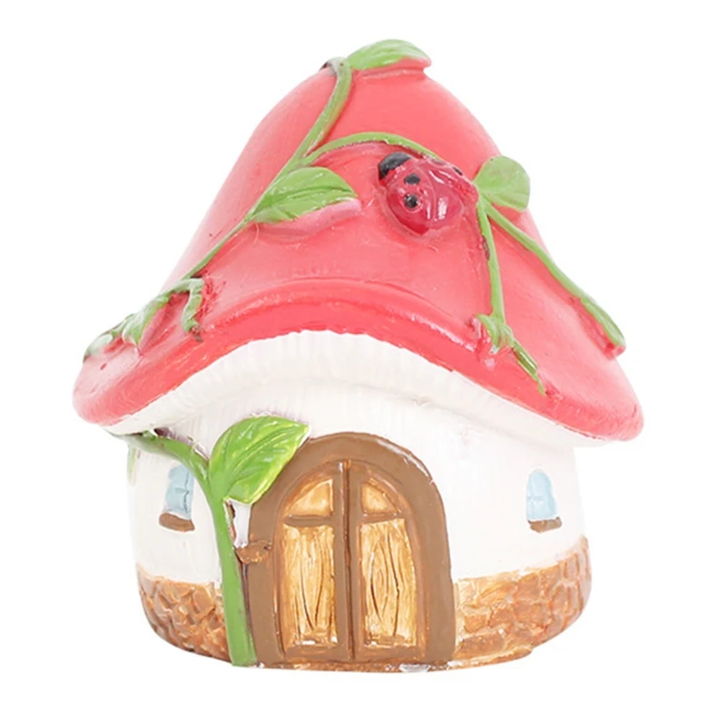 Сказочный Сад искусственные изделия из смолы украшения для дома мультяшный гриб