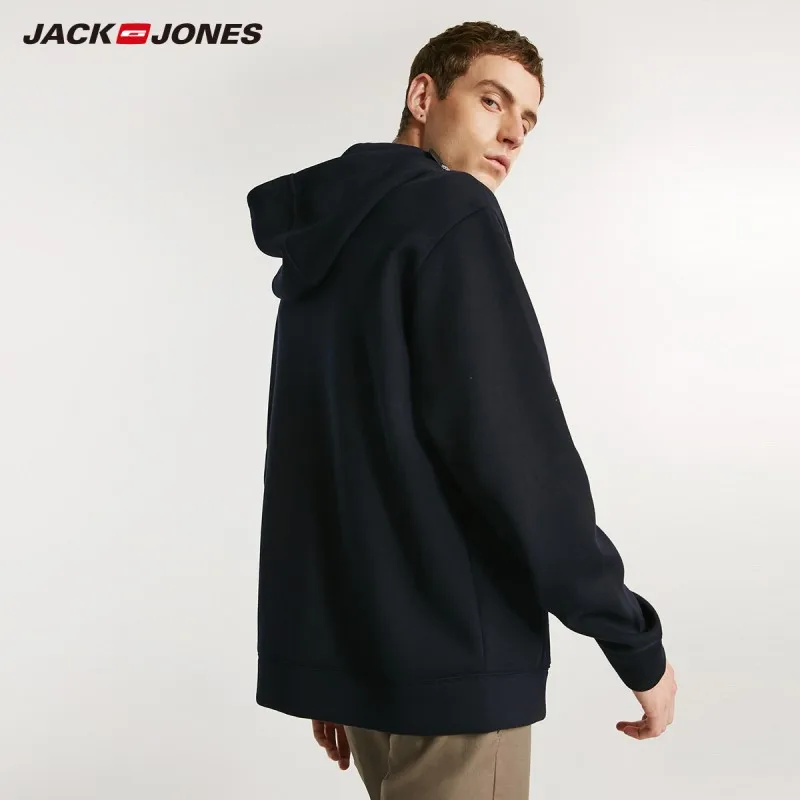 JackJones осень мужской тренд шнурок с Капюшоном Повседневный свободный свитер 218333542