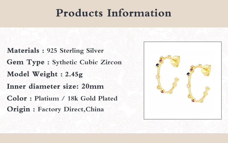 

Aide Big Circel Earrings Real S925 Sterling Silver Stud Earring Colorful Zircon Earring Pendientes For Woman Ladies Fine Jewerly