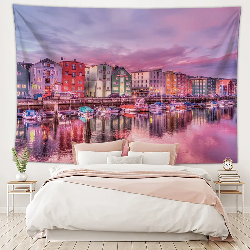 Большое гобеленовое Настенное подвесное одеяло домашнее украшение для спальни