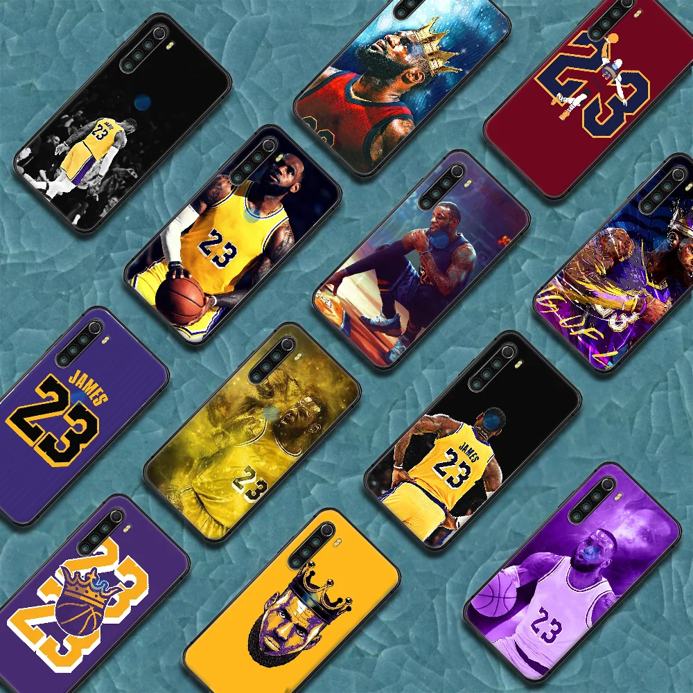

Basketball LeBron King James Phone Case Cover Hull For XIAOMI Redmi 7 7A 8 8A 9 9C Note 6 7 8 9 9S K20 Pro K30 black Back Trend