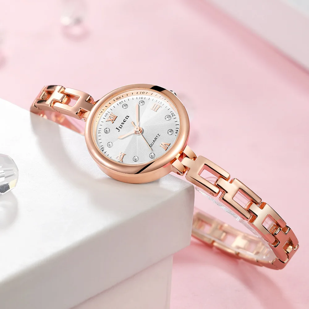 

Luxury Elegant 2021 Women Fashion Watches Diamond Luxury Stainless Steel Ladies Quartz Watch Qualities Roma Dial Female Clock