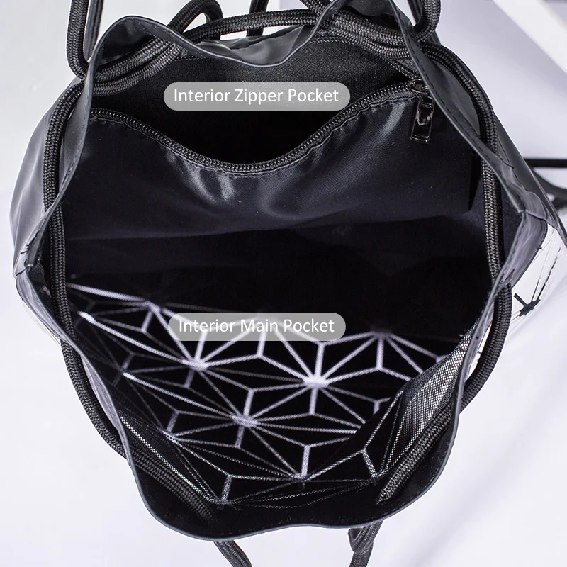 Женский рюкзак с геометрическим рисунком большой вместимости |