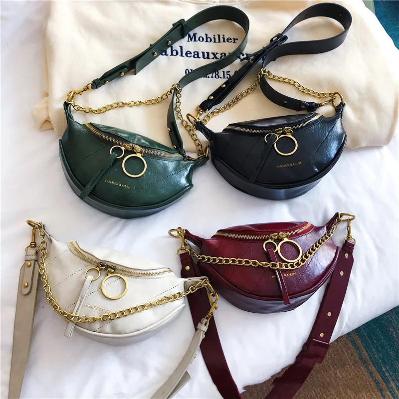 

Women's Chest Bag Vintage Luxury Handbag Chain Crossbody Designer Shoulder 2021 Hit Waist Brand Leather Saddle Fashion Messenger