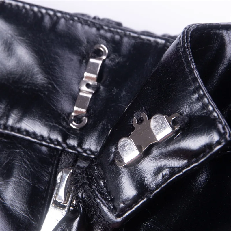 Imily Bela/женские кожаные брюки с высокой талией из искусственной кожи в стиле