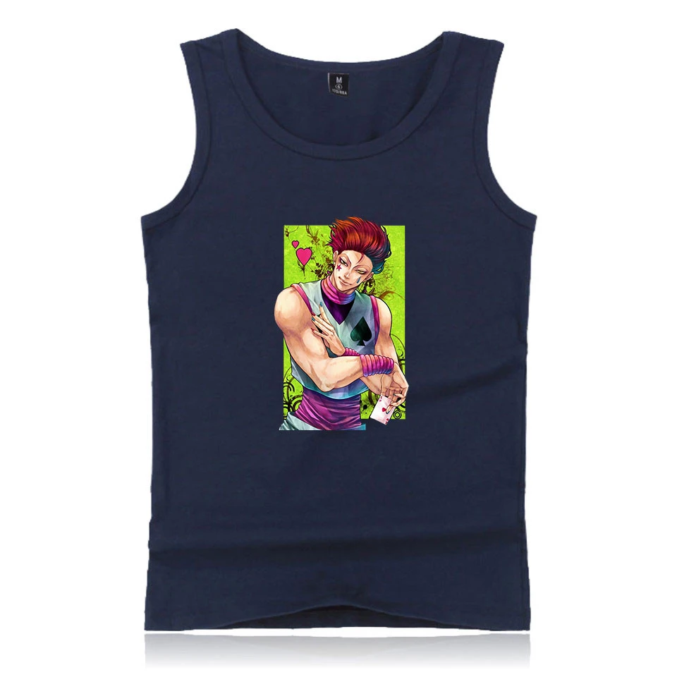 Hisoka HUNTER майка новый жилет топ для мужчин Летний без рукавов модная новинка