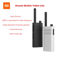 original xiaomi mijia new walkie talkie lite civil 5 km intercom outdoor handheld mini radio talkie walkie work for mi home app