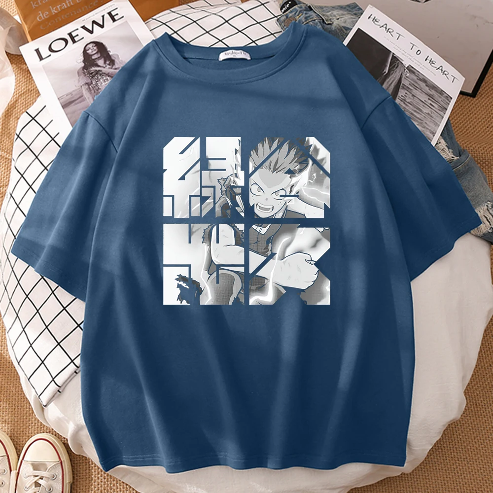 

Женская футболка оверсайз с круглым вырезом и принтом героев моя геройская академия, повседневный топ с коротким рукавом, футболка плюс, ды...