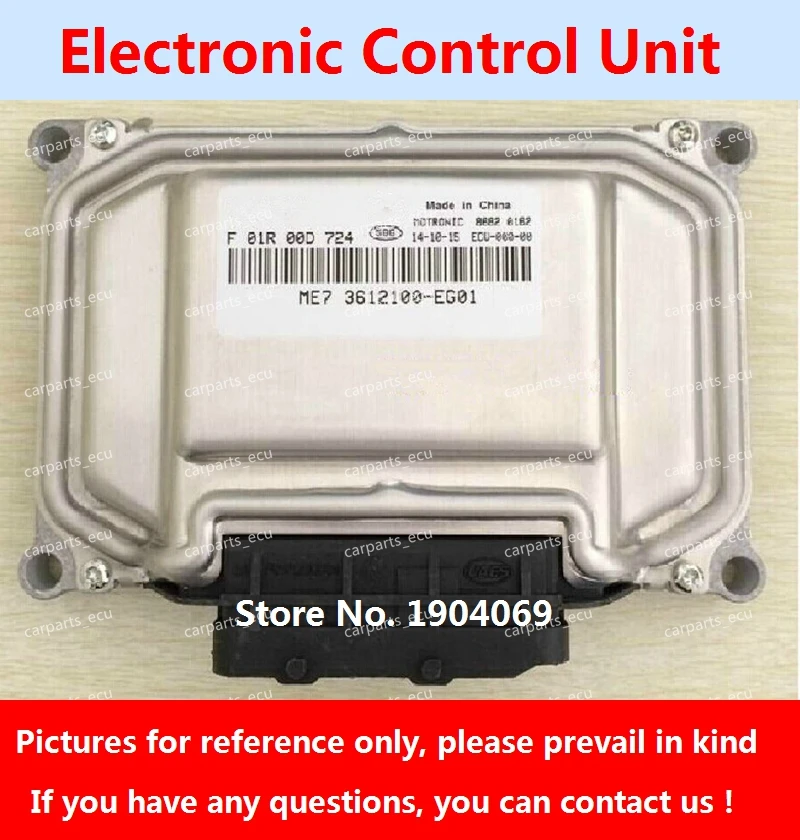 

Engine Computer Board F01R00D724 3612100-EG01 F01RB0D724 ME7 ECU F01R00DC42 3612100XEG39 F01RB0DC42 For Great Wall FLORID Car