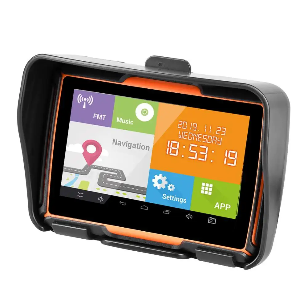 Fodsports 4 3 дюймов Android 4.4.2 мотоцикл GPS навигация Водонепроницаемый IPX7 Bluetooth навигатор