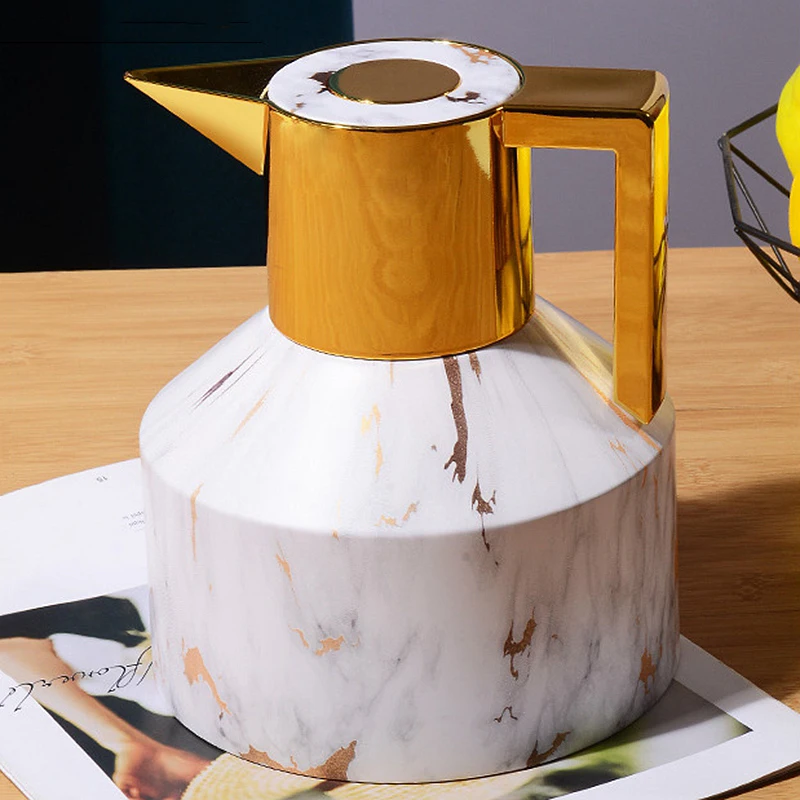 Термос большой емкости деревянная отделка нержавеющая сталь теплоизоляция