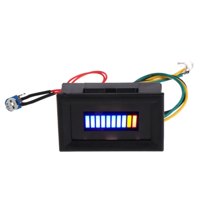 

12V Universal Motorcycle Car Oil scale meter LED Oil Fuel level Gauge Indicator F1FC