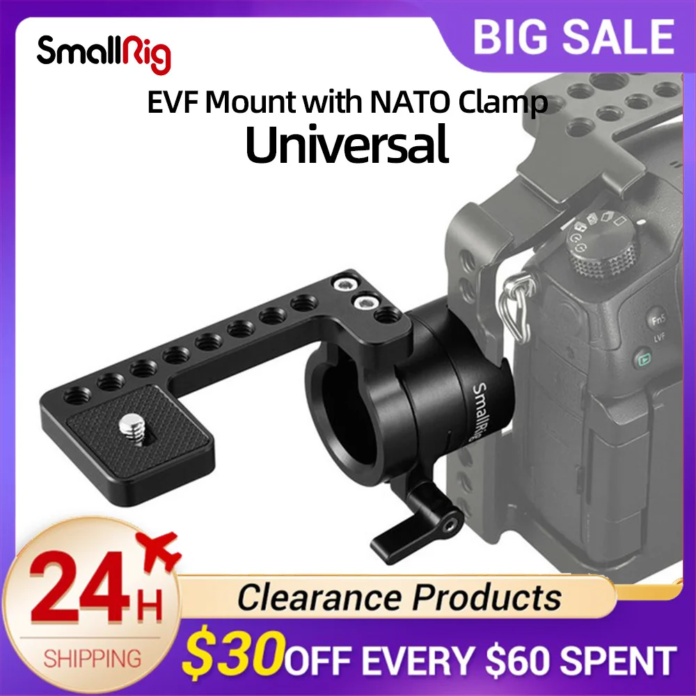 

SmallRig EVF Mount LCD монитор L-образный кронштейн с зажимом Nato для универсального экрана/монитора/EVF с винтом 1/4-1594