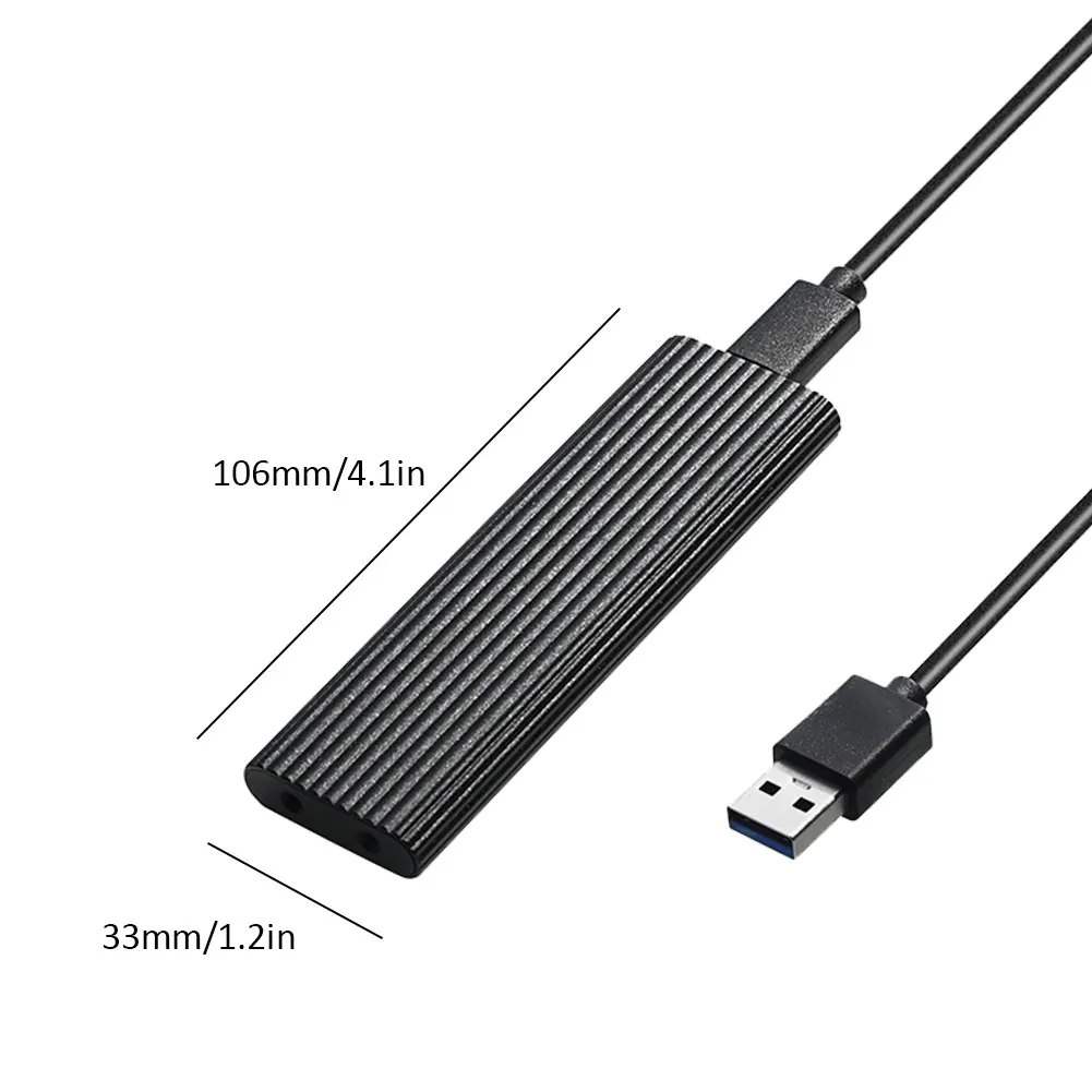 

Aluminum M.2 NGFF SATA to USB3.1 Type C Hard Drive Box Housing Case 6Gbps High Speed External Enclosure SSD Mobile Disk Case