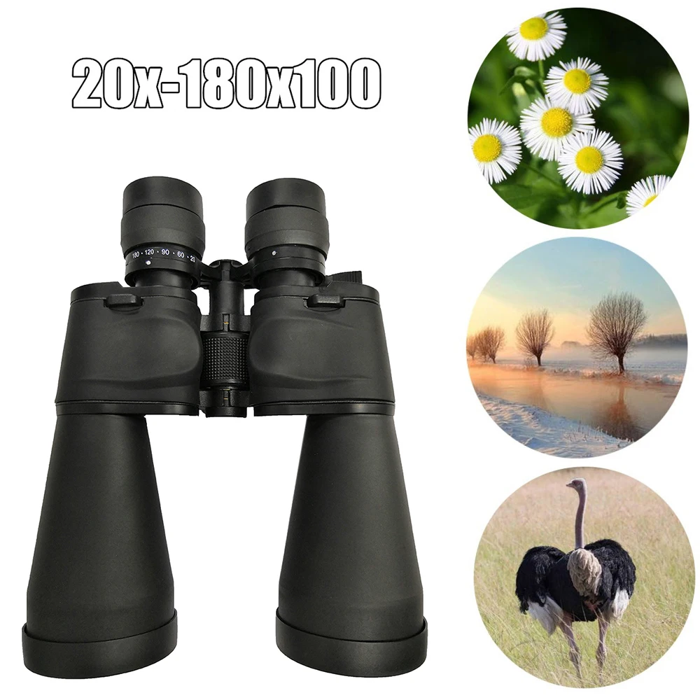 

Professional Binocular Adjustable 20-180x100 Zoom Binoculars Outdoor Telescope Eyepiece Telescope HD Concert Outdoor Camping