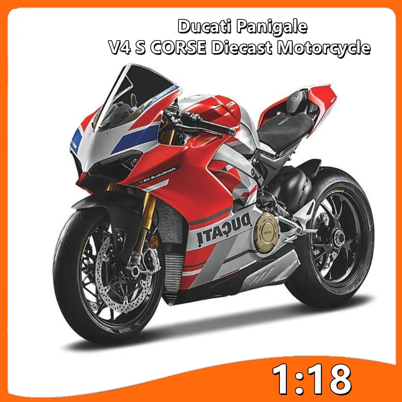 

Maisto 1:18 16 styles Ducati panigale v4 s c white original authorized simulation alloy motorcycle model toy car gift collection