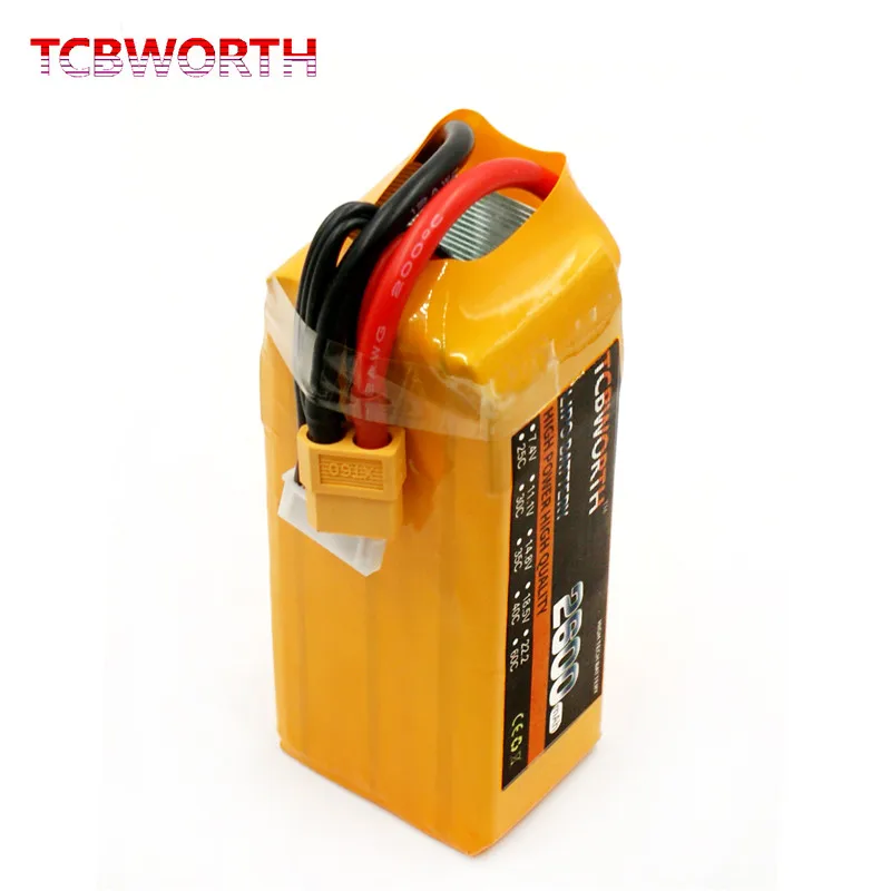 Батарея TCBWORTH RC Lipo 22 2 v 2600mAh 35C 6s для радиоуправляемый самолет Квадрокоптер