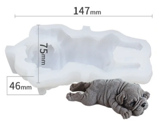 

DIY Silicone Epoxy Resin Baking Mold Crafts Souvenir Apple Lemon Cartoon Animal Shar Pei Dog Mold Shape Accessories